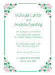 Fancy Corners - Morning Glories Marriage Announcement