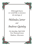 Fancy Corners 5 Marriage Announcement